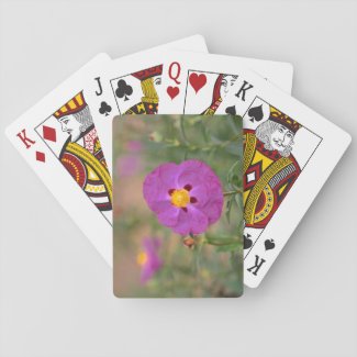 Lynda Anne Flower Logo Playing Cards