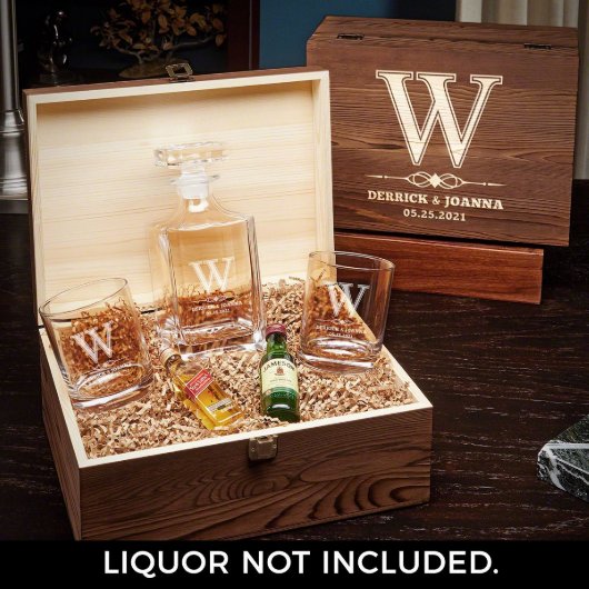 Lyndhurst Couple's Box Set w/ Glasses & Decanter (Open)