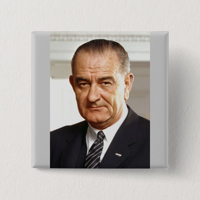 Lyndon B. Johnson 36 Button (Front)