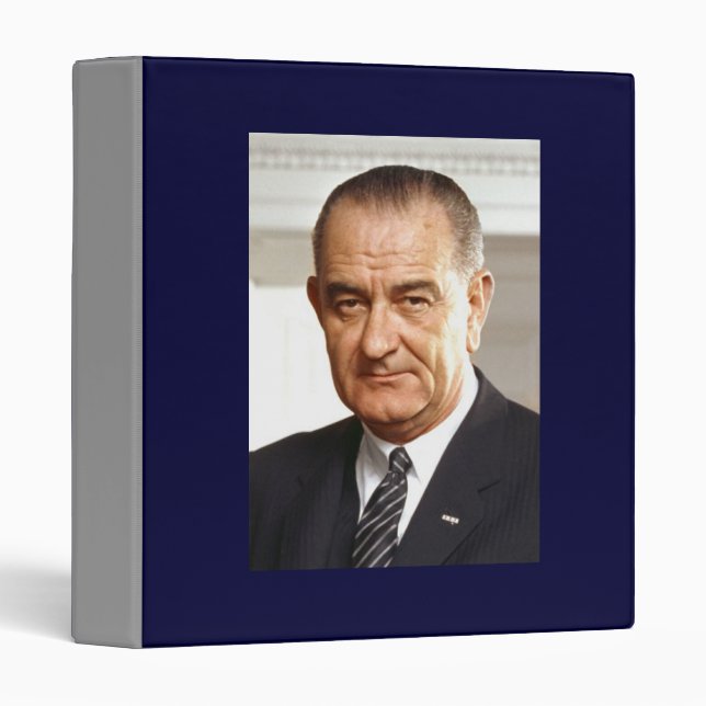Lyndon B. Johnson 36th President 3 Ring Binder (Front/Spine)