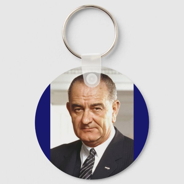 Lyndon B. Johnson 36th President Keychain (Front)