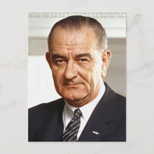 Lyndon B Johnson 36th President Postcard