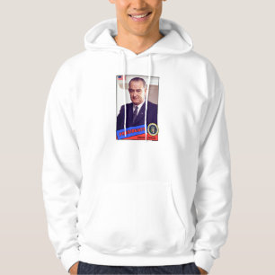 Lyndon B. Johnson Baseball Card Hoodie