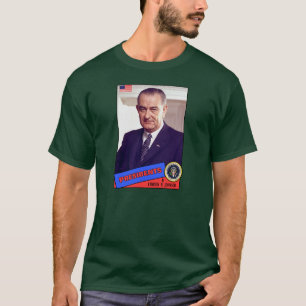Lyndon B. Johnson Baseball Card T-Shirt