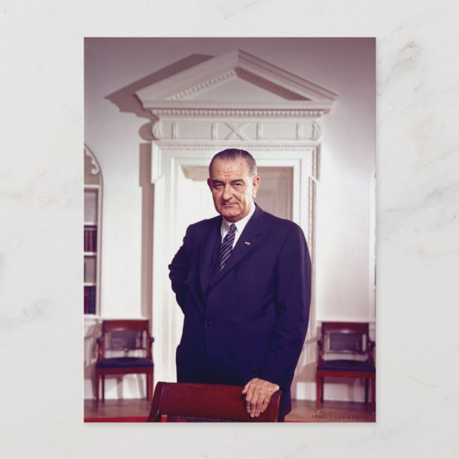 Lyndon B Johnson Postcard (Front)
