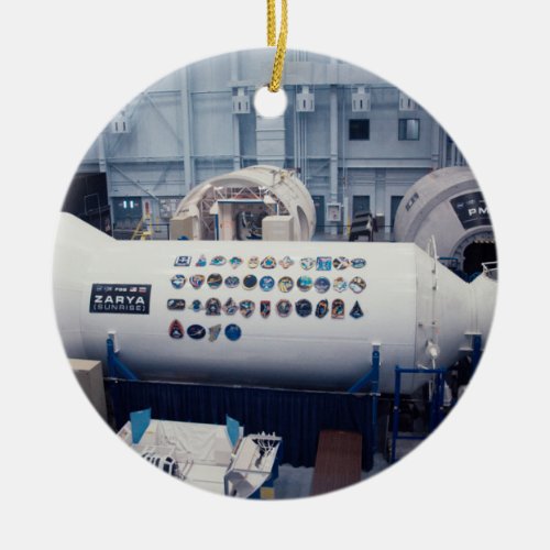 Lyndon B Johnson Space Center Ceramic Ornament