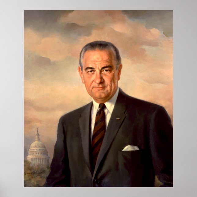 LYNDON BAINES JOHNSON by Elizabeth Shoumatoff Poster (Front)