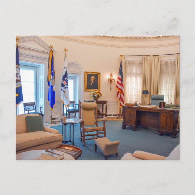 Lyndon Baines Johnson Oval Office Replica Postcard (Front)