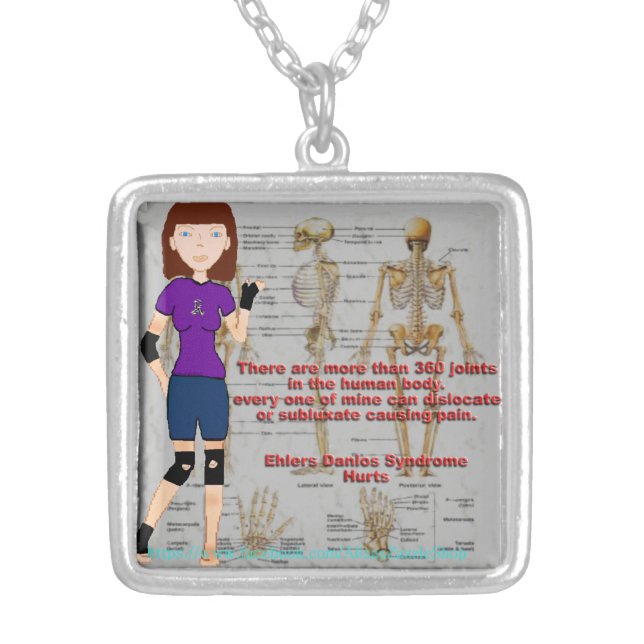 Lyndon Ehlers Danlos Syndrome Awareness necklace (Front)