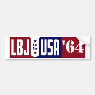 Lyndon Johnson '64 LBJ for the USA Bumper Sticker