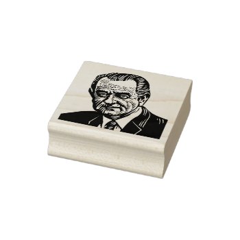 Lyndon Johnson Rubber Stamp by timfoleyillo at Zazzle
