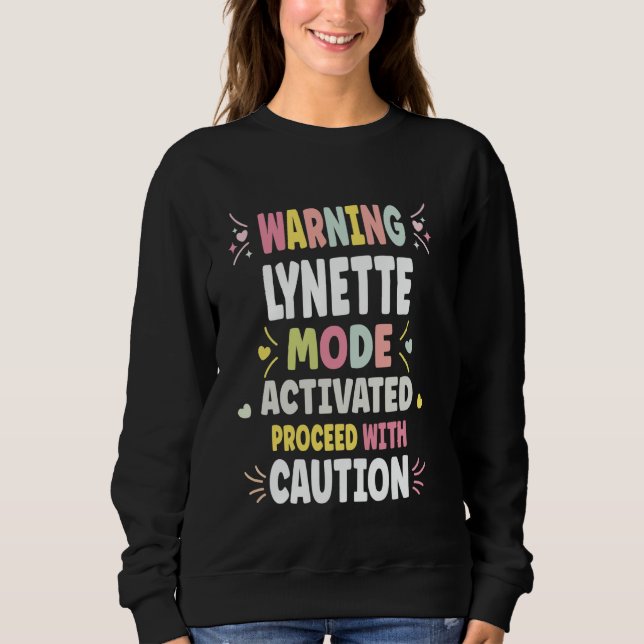 LYNETTE Personalized Women's Gift Custom LYNETTE Sweatshirt (Front)