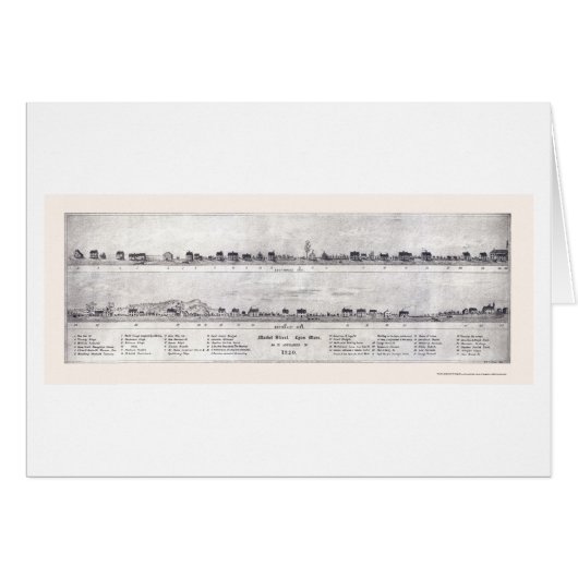 Lynn, MA Panoramic Map - 1820 Cards (Front Horizontal)