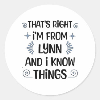 Lynn, Massachusetts Classic Round Sticker