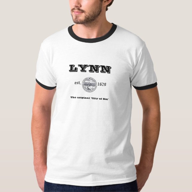 Lynn: "The Original City of Sin" T-Shirt (Front)