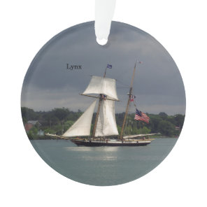 Lynx acrylic ornament