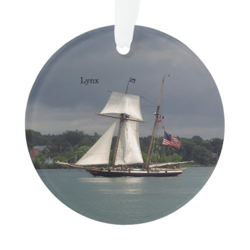 Lynx acrylic ornament
