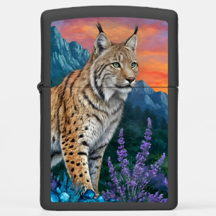 Lynx at sunrise zippo lighter