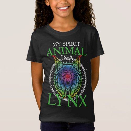 Lynx Big Cat Feline Animal Fan My Spirit Animal Is T_Shirt