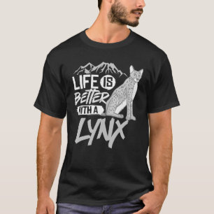 Lynx Cat Animals Safari Bobcats Cute South Africa T-Shirt