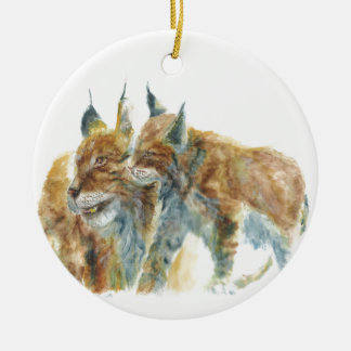 Lynx Design Ceramic Ornament