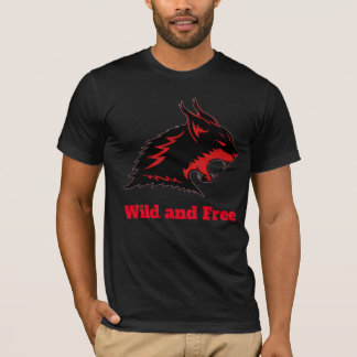 Lynx head Wild and Free T-Shirt