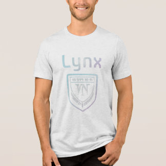 Lynx iridescent badge graphic  Tri-Blend shirt