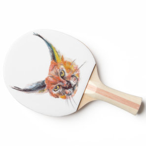 Lynx Ping Pong Paddle, Red Rubber Back Paddle