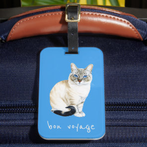Lynx Point Siamese Cat Luggage Tag