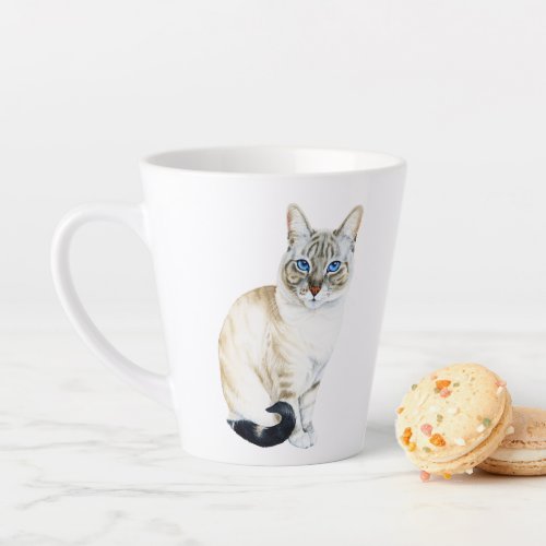 Lynx Point Siamese Cat Parent Personalized Latte Mug