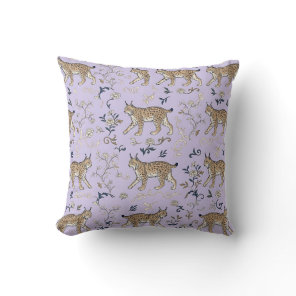 Lynx Print Pattern Pillow Chinoiserie Home Decor