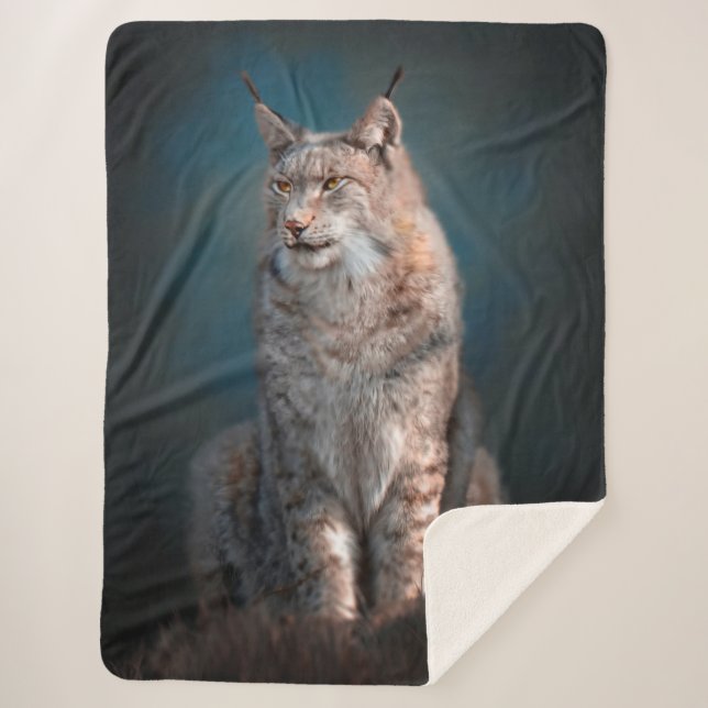 Lynx Sherpa Blanket (Front)