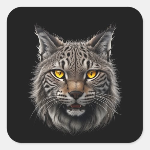 Lynx Square Sticker