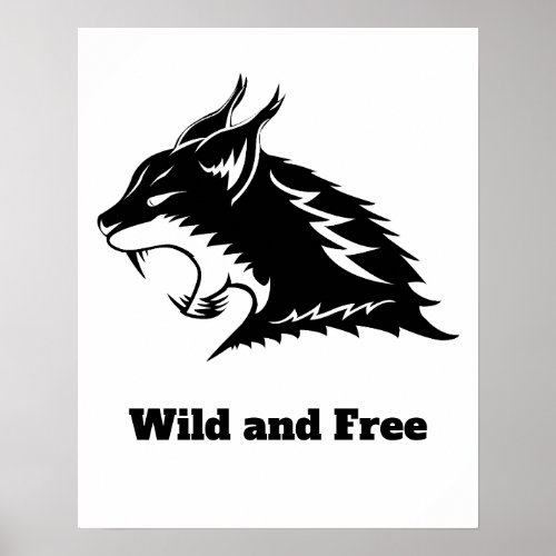 Lynx Wild and Free Poster