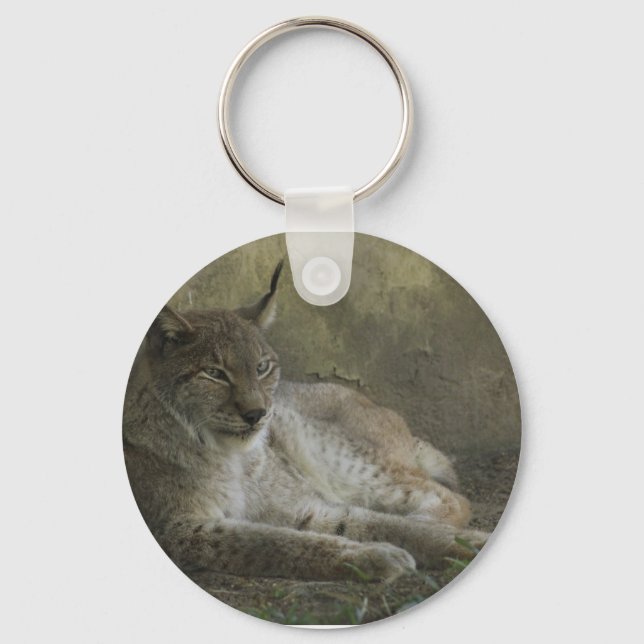 Lynx wild animal from north america keychain (Front)
