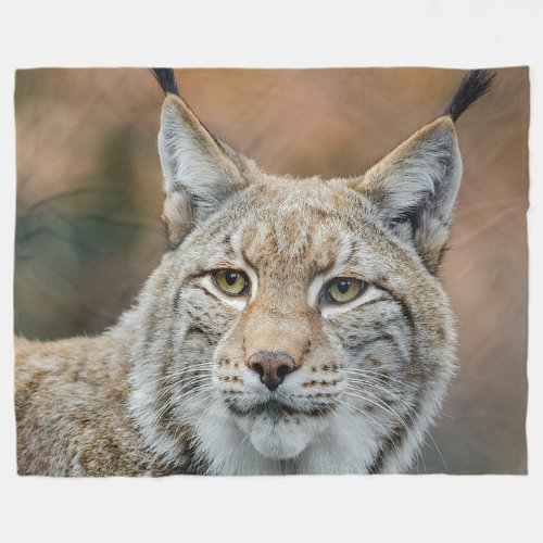 Lynx Wild Cat Fleece Blanket