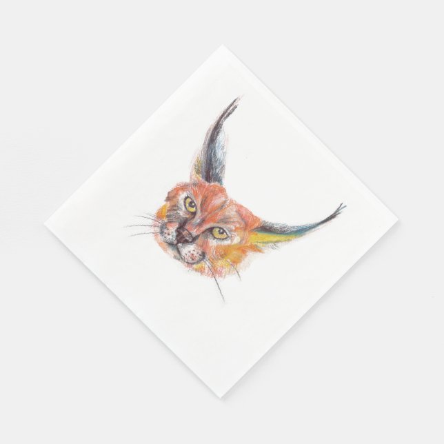 Lynxs Luncheon Paper Napkins (Corner)