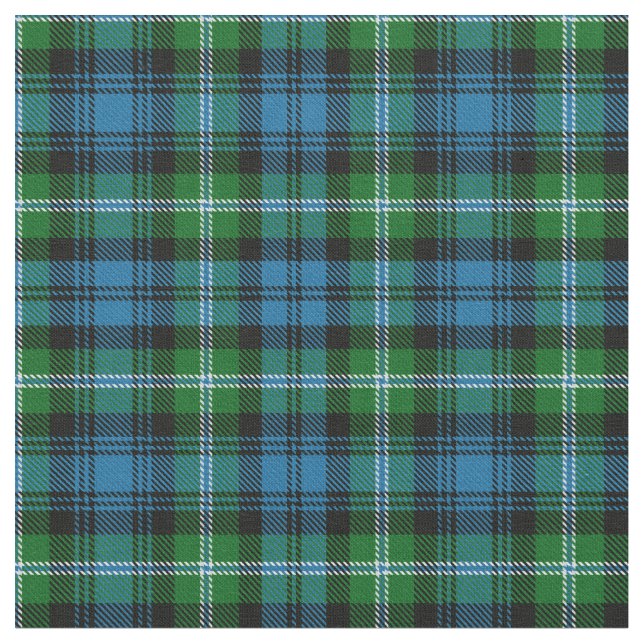 Lyon Clan Tartan Fabric (Close Up)