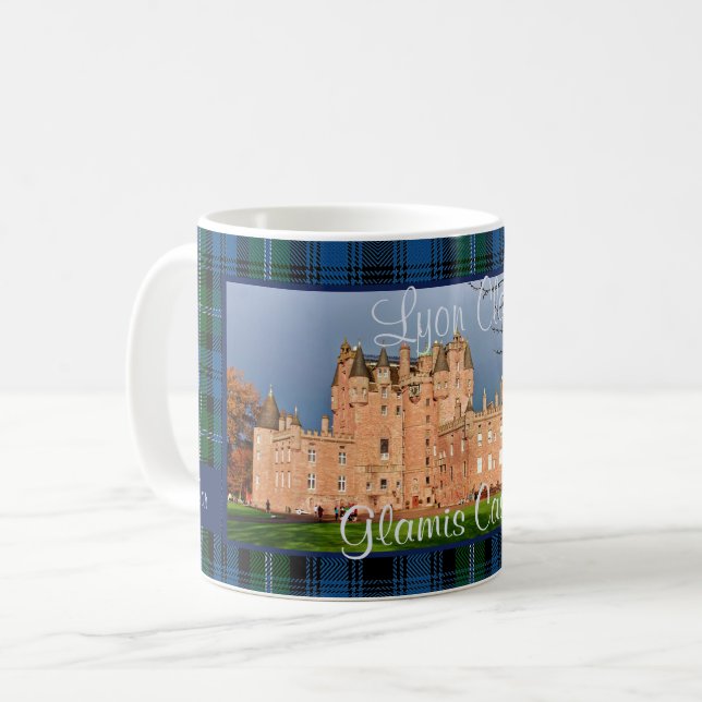 Lyon Clan's Glamis Castle Scotland Custom Photo Coffee Mug (Front Left)