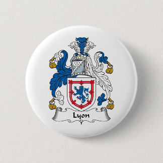 Lyon Family Crest Button