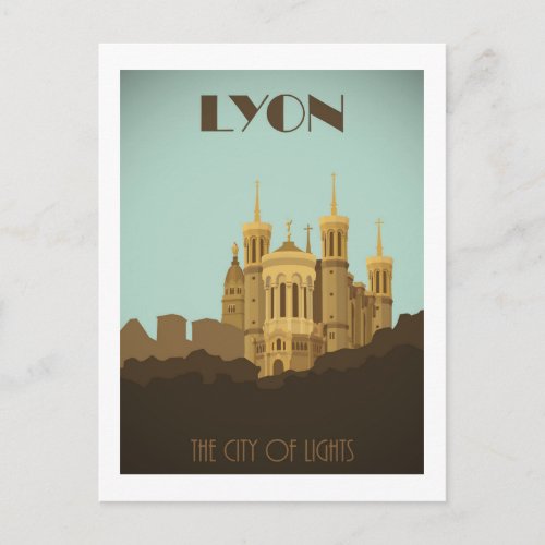 Lyon Fouviere Basilicata Postcard