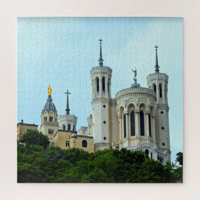Lyon France Basilica - 20x20 - 676 pcs. Jigsaw Puzzle (Vertical)