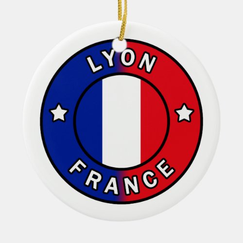 Lyon France Ceramic Ornament