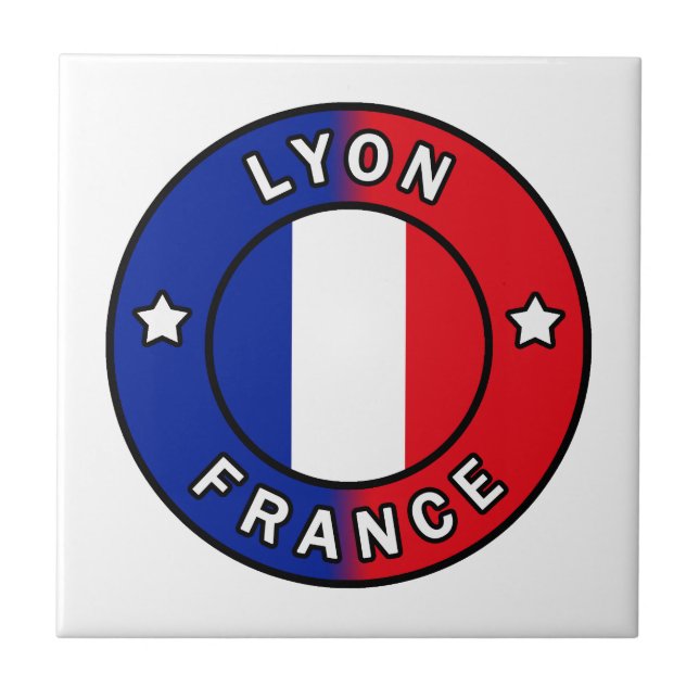 Lyon France Ceramic Tile (Front)