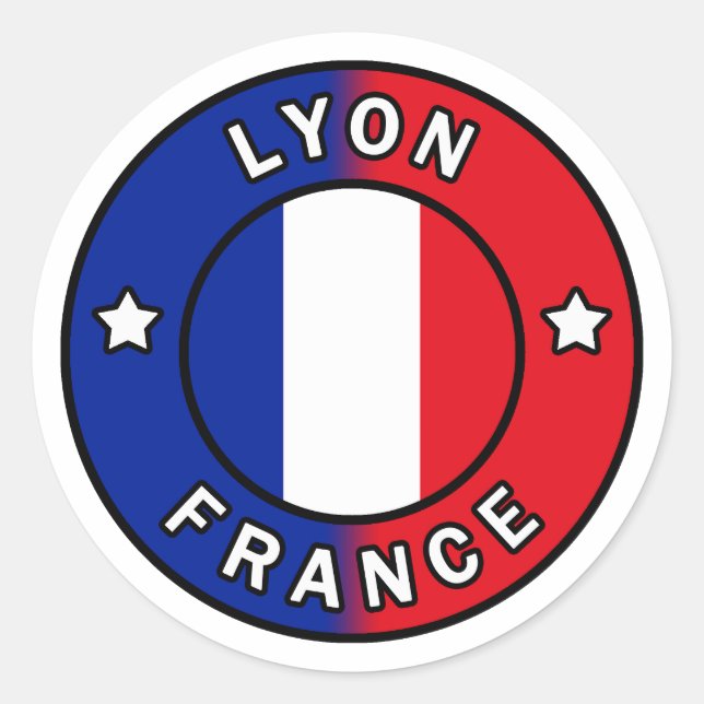 Lyon France Classic Round Sticker (Front)
