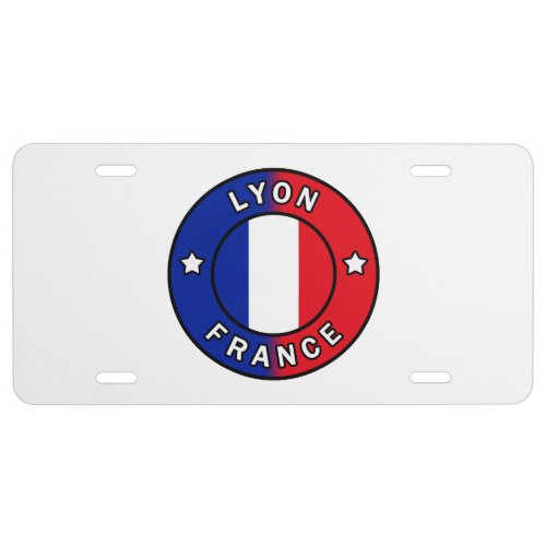 Lyon France License Plate