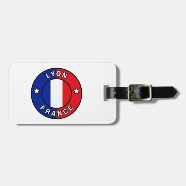 Lyon France Luggage Tag (Front Horizontal)