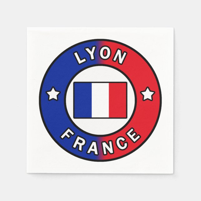 Lyon France Napkins (Front)