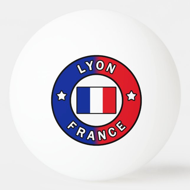 Lyon France Ping Pong Ball (Front)