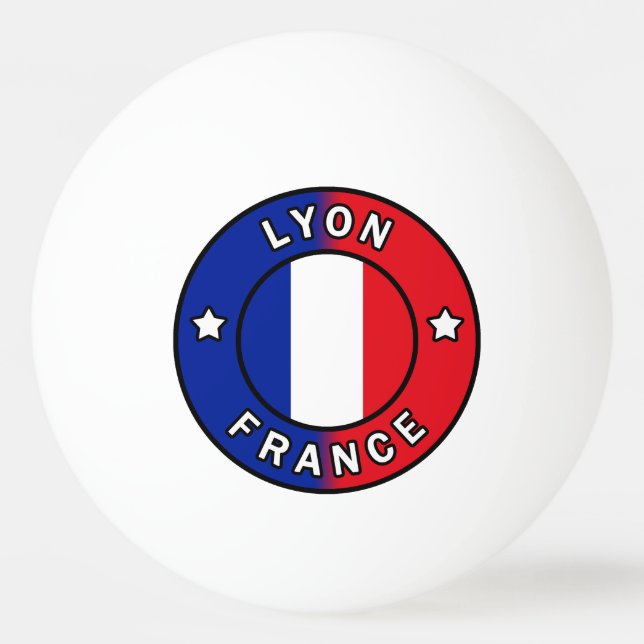 Lyon France Ping Pong Ball (Front)